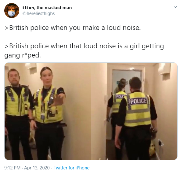 british police ignoring crimes