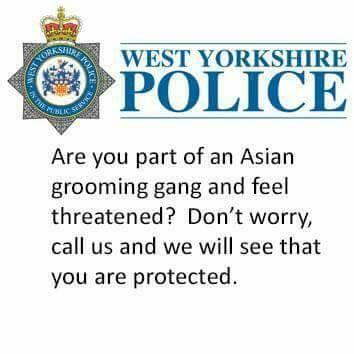 west yorkshire police logo and message