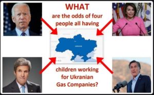 biden, peilosi, kerry children working for ukranian gas companies