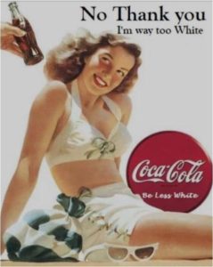 vintage coca cola ad woman in bathing suit
