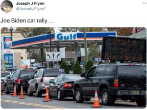 biden car rally