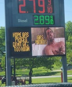 electronic gas price sign hunter