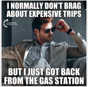 expensive trip to the gas station