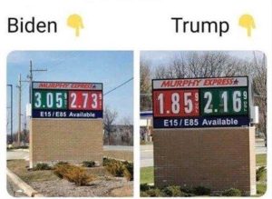 gas price signs