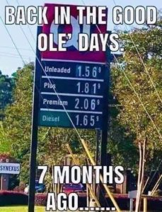 gas prices good old days