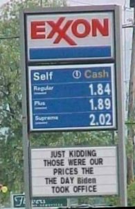 gas prices when biden took office