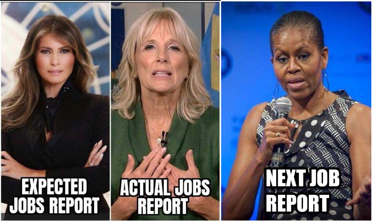 jill biden michelle obama and melania trump