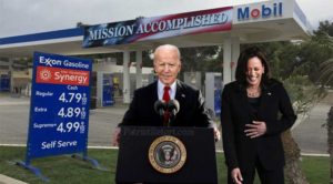 joe biden kamala harris gas prices mission accomplished