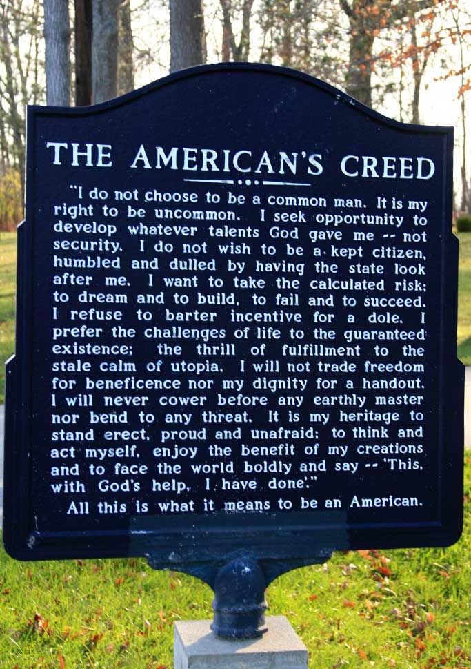 Read more about the article The American’s Creed