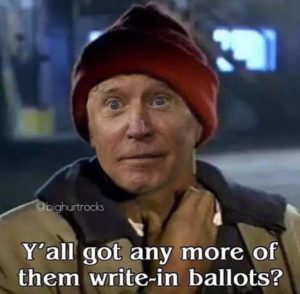 got any more of them write in ballots