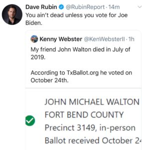 john walton text by dave rubin