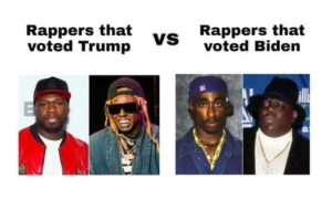 rappers that voted biden