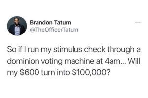 run stimulus check through