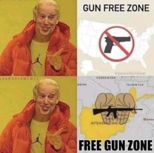 biden free gun zone in afghanistan