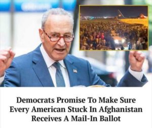democrats chuck schumer mail in ballots