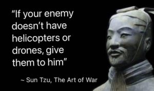 Read more about the article Sun Tzu: give your enemies helicopters