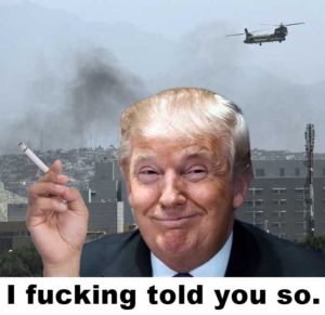 trump i told you so afghanistan