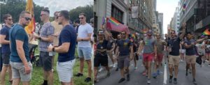 fbi feds at justice for j6 rally pride parade