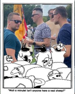 fbi feds at justice for j6 rally sheep