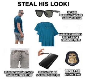 fbi feds at justice for j6 rally steal this look
