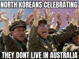 north koreans celebrating
