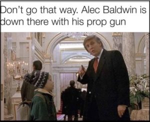 trump pointing down the hall alec baldwin