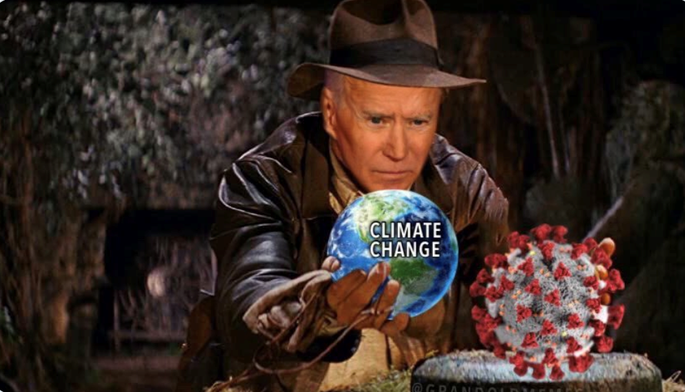 biden indiana jones switching idol