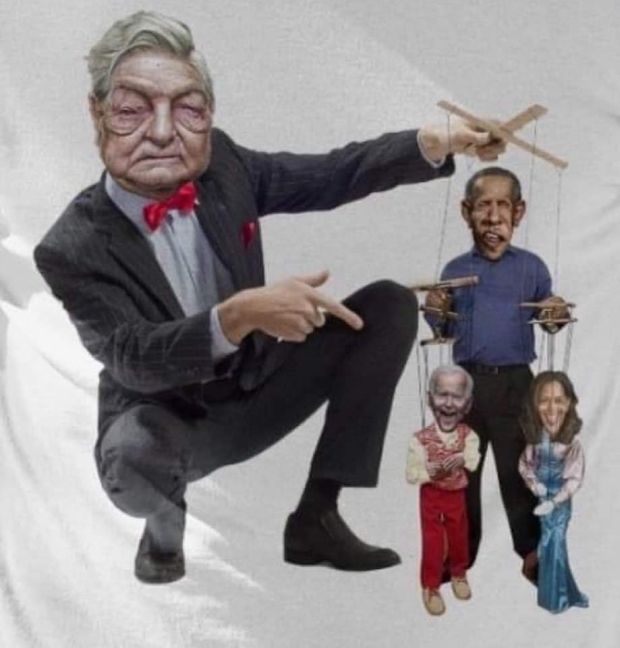 Puppets Soros Obama Biden Harris 