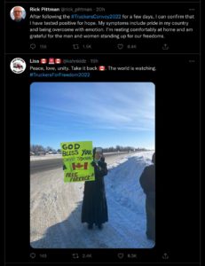 canada trucker protest convoy supporters