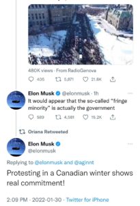 elon musk fringe minority tweet