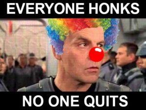 everyone honks no one quits