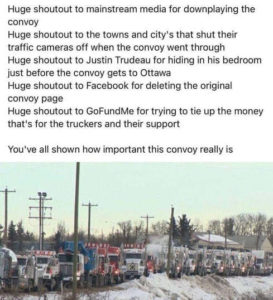 mainstream media trucker protest convoy