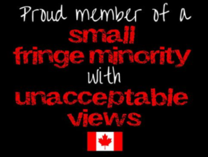 proud member of a small fringe minority