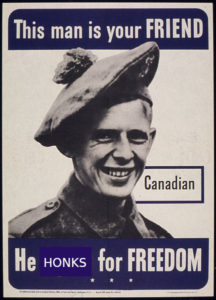 this man is your friend he fights for freedom canadian