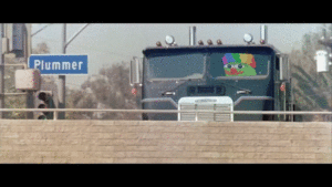 trudeau chased by truck gif honkler