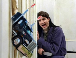 trudeau the shining trucks