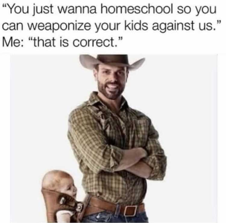 man homeschooling his kid