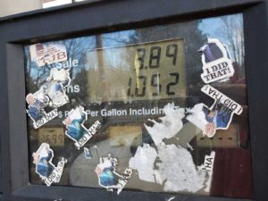 many i did that stickers on gas pump