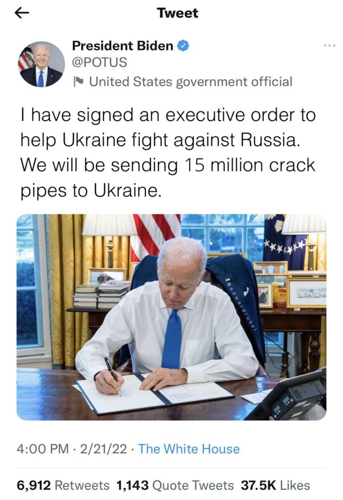 biden tweet ukraine support