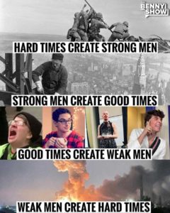Read more about the article weak men, hard times – updated