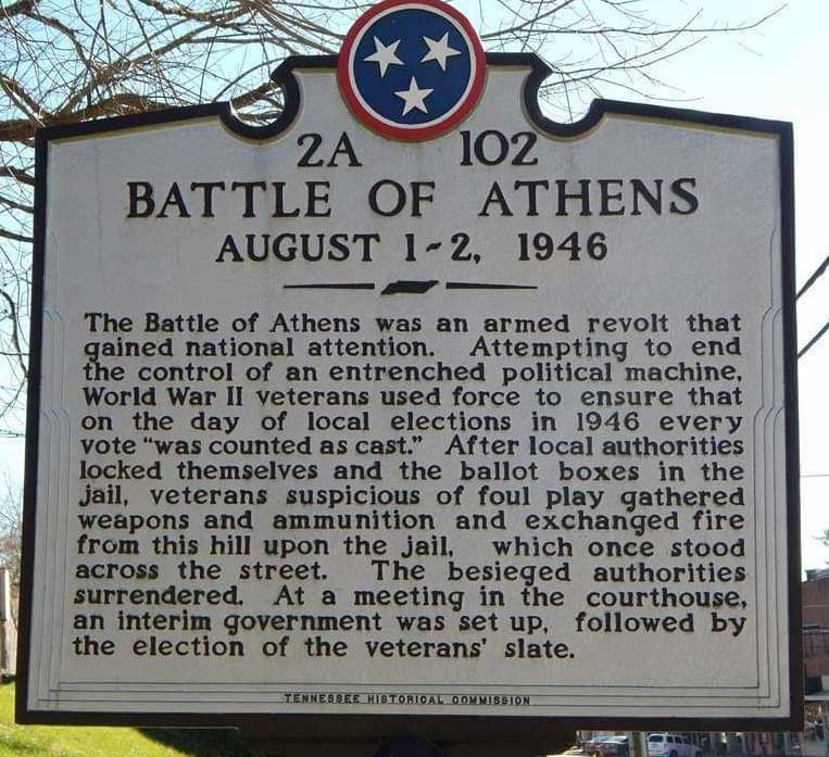 Read more about the article Battle of Athens, Tennessee