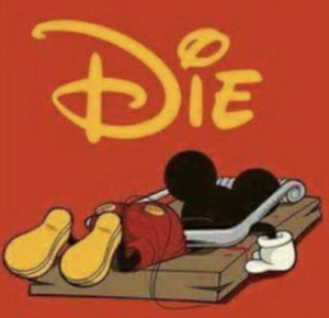 mickey mouse in mouse trap