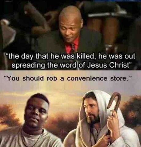 jesus talking to michael brown