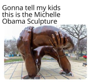 Read more about the article new Michelle Obama sculpture just dropped