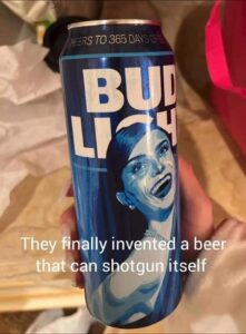bud light beer shotgun itself