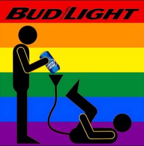 bud light funnel pride flag