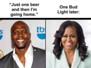michelle obama one bud light later