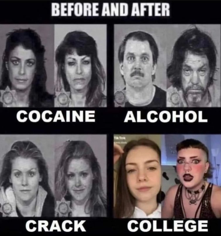 Read more about the article college: worse than drugs